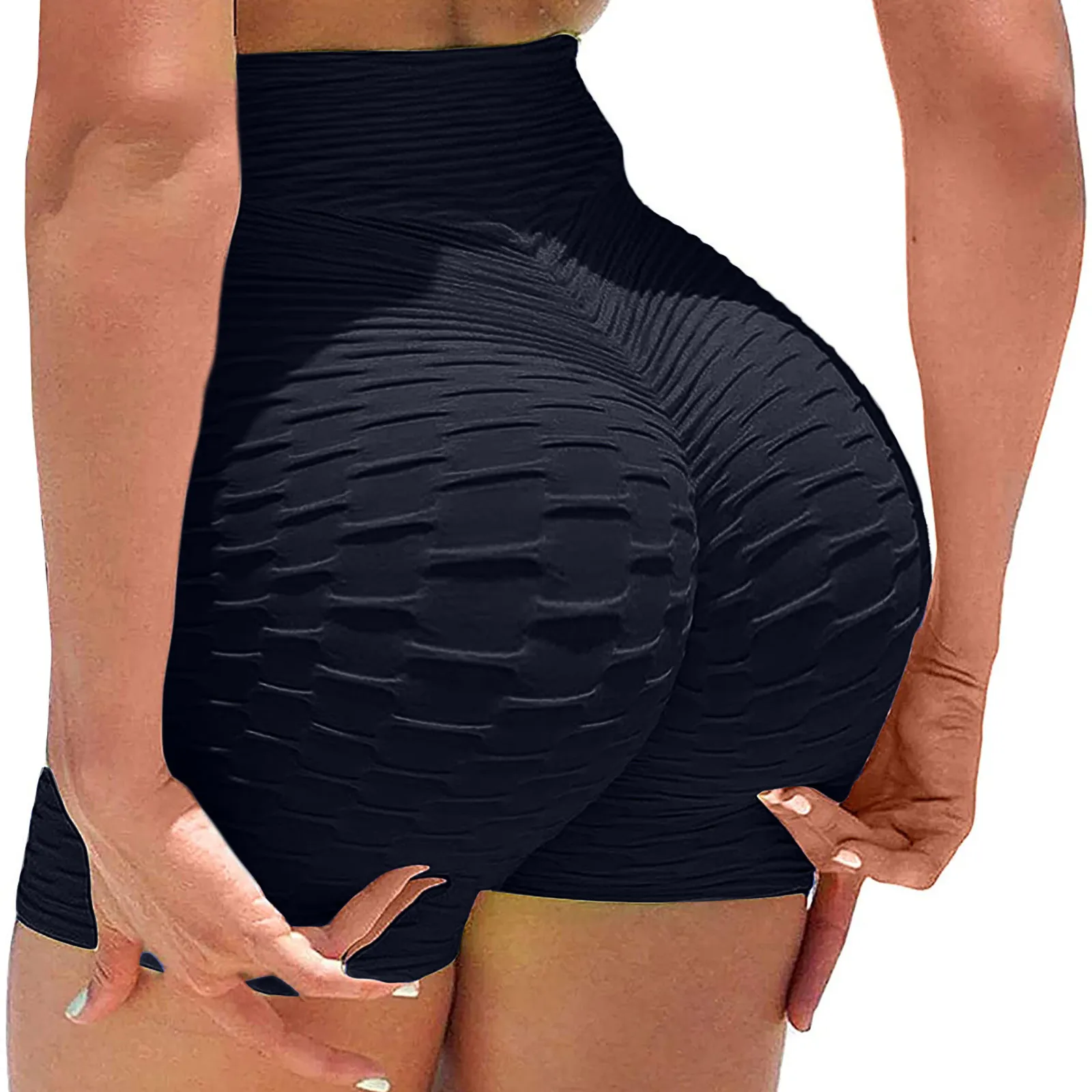 2021 femmes Taille Haute Short Base Glissement Vélo Compression Jambières D'exercices Short de Yoga Pantalon 2021 Dames d'été Shorts D'entraînement