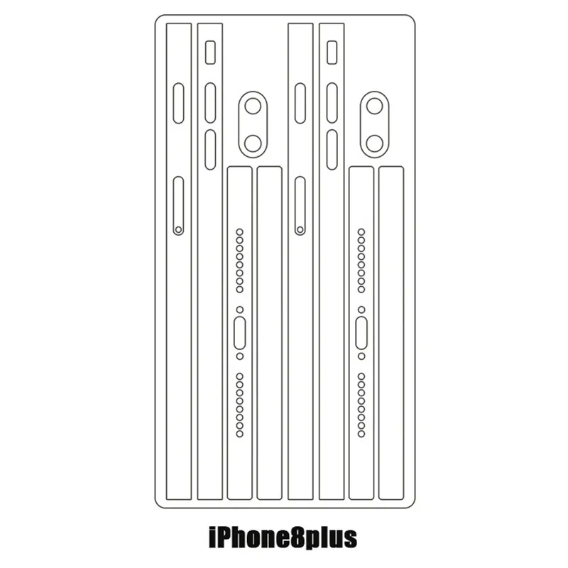 SIANCS 2 шт прозрачная боковая пленка для мобильного телефона для iphone11 8 8plus Xs XSMAX XR Rim защитная пленка ультра-тонкая ТПУ Гидрогелевая пленка - Цвет: for iPhone8plus