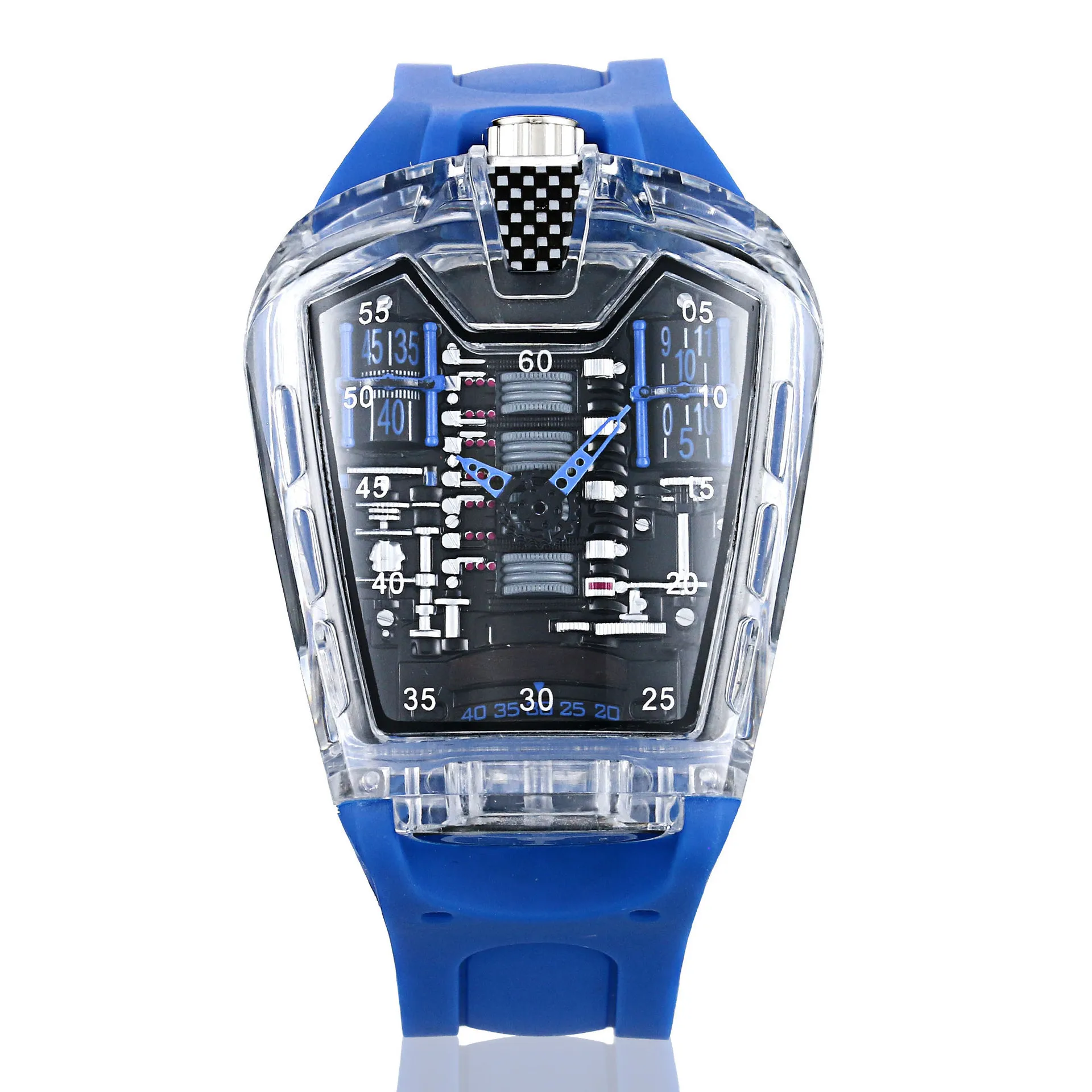 

Watch Korean version of personality creative wine barrel type non-mechanical watch Faralari racing same style watch men's watch