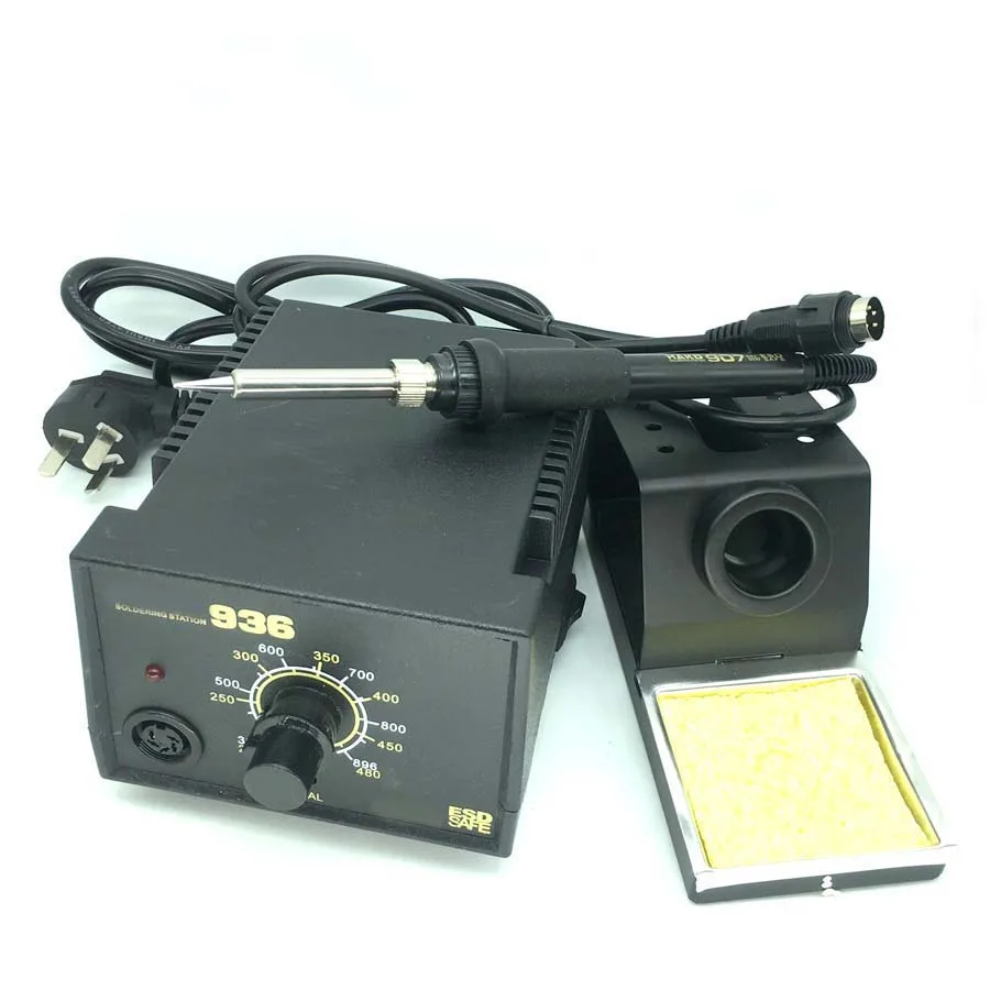 1 Set AC 220V 936 Soldering Station Electric Solder Iron A1321 Heating Core 907 Handle For  900M-T-Series with Tips