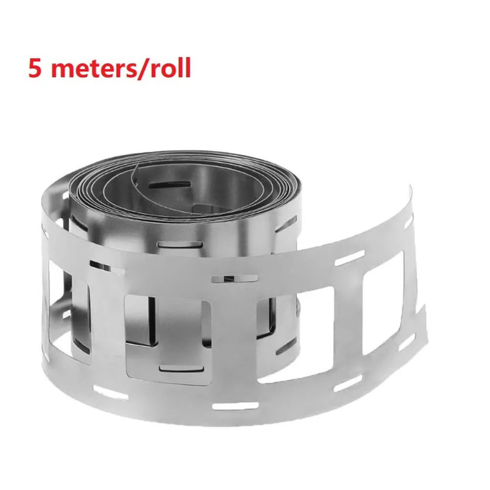 

1 Roll 5 Meter Li-ion Battery Nickel Strip Belt Tape For 18-650 Battery Spot Welding Machine Welder Equipment Connection Sheet