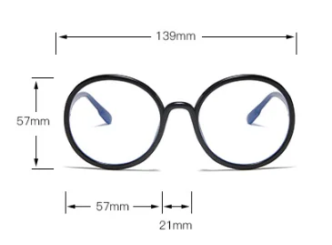 

015 Retro circular spectacle frames for men and women with flat lens sunglasses