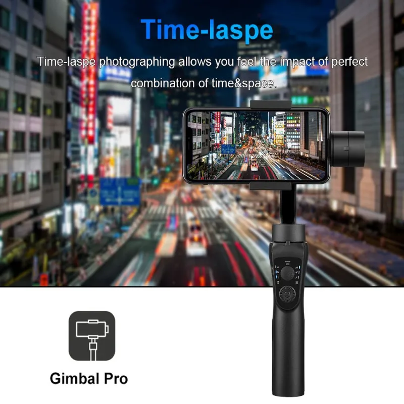 S5B 3 Axis Handheld Gimbal Stabilizer Cellphone Face Tracking Video Record Gimbal Smartphone Stabilizer For Phone Live Vlog enlarge