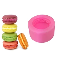 3d stereo macaron style silicone mold diy handmade soap candle mold fondant cake mold chocolate mold kitchen baking accessories