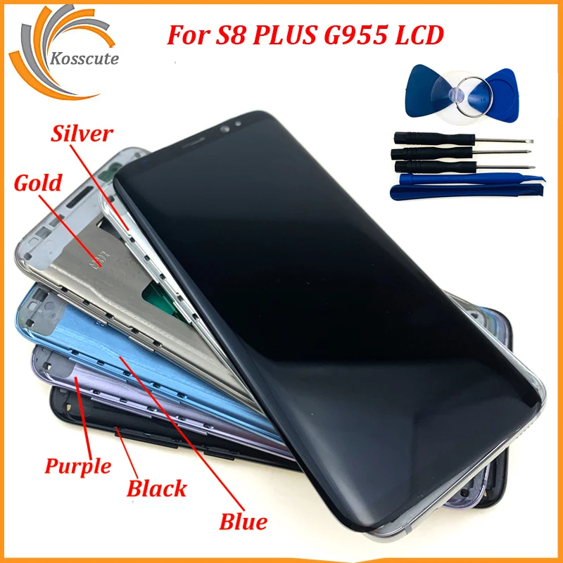 Для SAMSUNG Galaxy S8 G950 G950F ЖК дисплей сенсорный экран дигитайзер Замена для Plus G955 G955F с