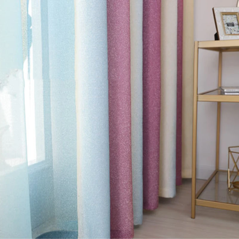 Шторы блэкаут в синюю полоску для гостиной современные оконные жалюзи свадебной