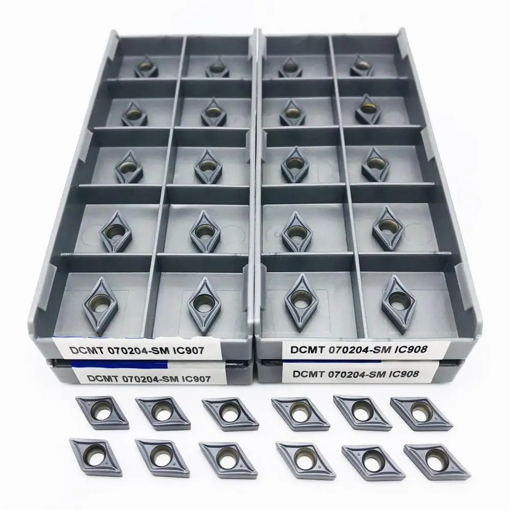 DCMT070204 SM IC907 IC908 внешний токарный инструмент металлический станок с ЧПУ режущий