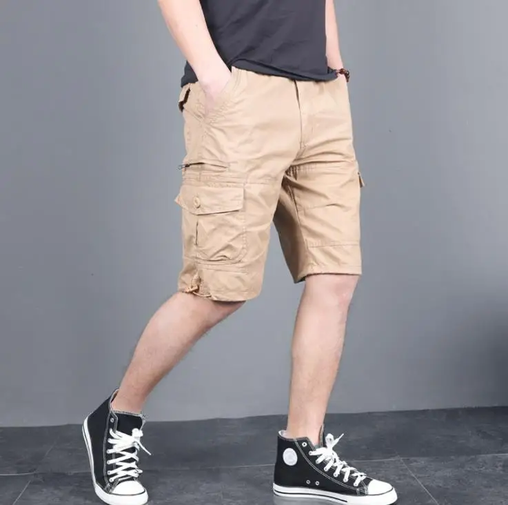 Шорты мужские до колен летние повседневные короткие штаны карго мешковатые