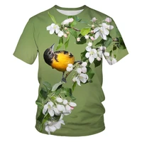2020 summer new products fashion 3d printing bird mens t shirt cool casual street harajuku street mens t shirt