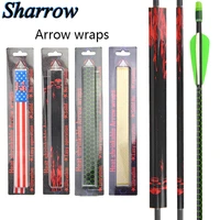 archery heat shrinkable arrow wraps arrow shaft sticker easy operation bow and arrow universal diy pattern accessorie 19 21 8cm