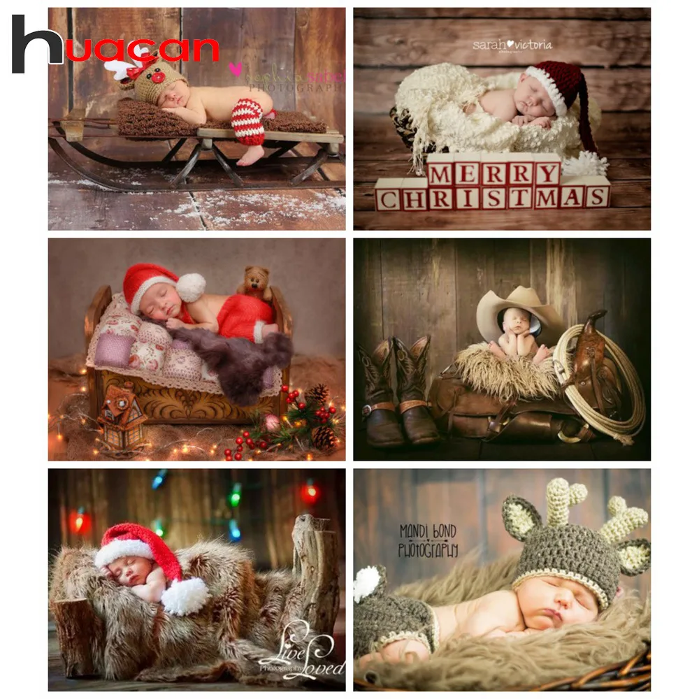 Huacan DIY картины из алмазной мозайки дети полная выкладка Декор детской комнаты