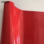 Премиум Глянцевая виниловая пленка, глянцевая пленка Rosso Corsa, красная Автомобильная наклейка, упаковка с воздушными пузырьками бесплатно