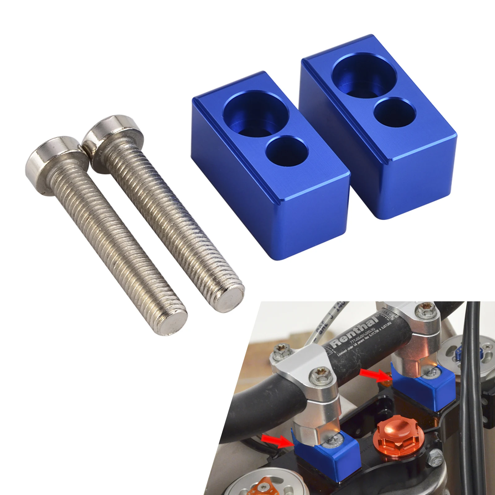 

22mm Handlebar Riser For SHERCO ENDURO series For HUSQVARNA TC TE FE 85 125 250 300 350 449 450 480 501 Motorcycle Parts