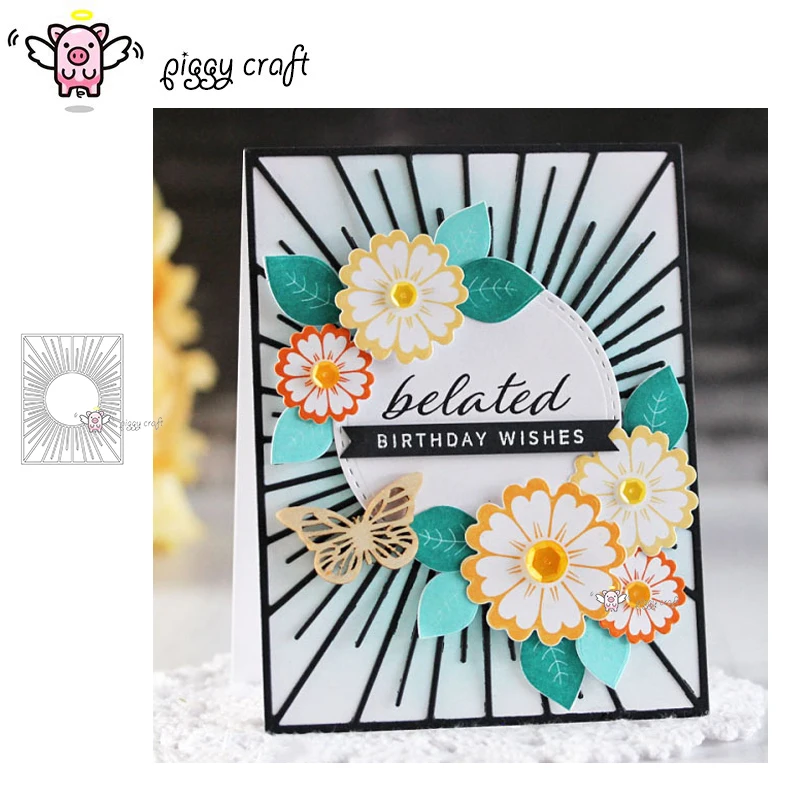 Металлические Вырубные штампы форма солнцезащитные лучи прямоугольная рамка