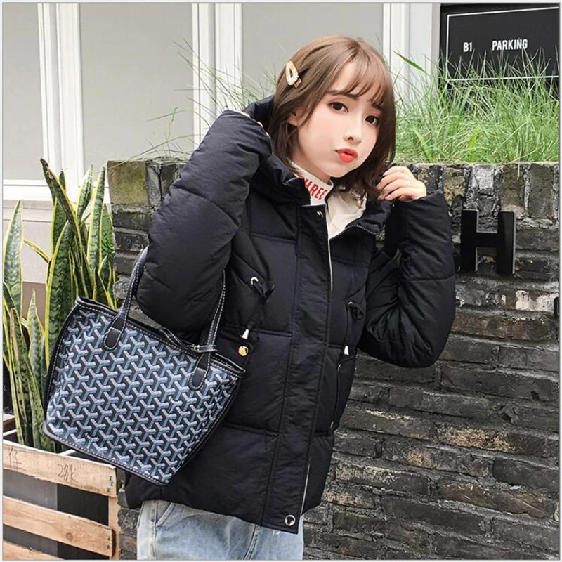 

New Women Winter Jacket Coat Slim Winter Coat short Style hooded Slim women Parkas Thicken bread Outerwear 2019 305