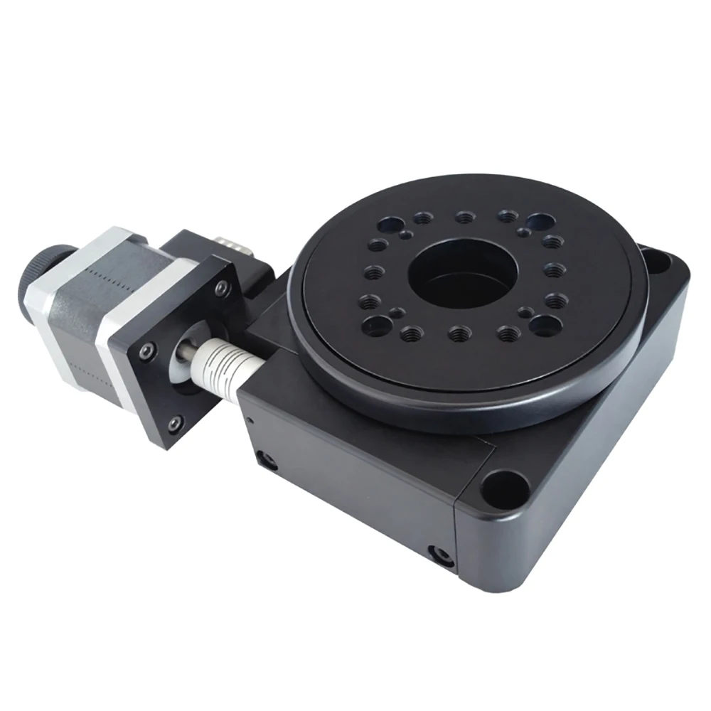 

Electric Optical Rotating Machine Motorized Rotation Stage Bearing Scale Precision Rotary Index Plate 100MM PX110-100