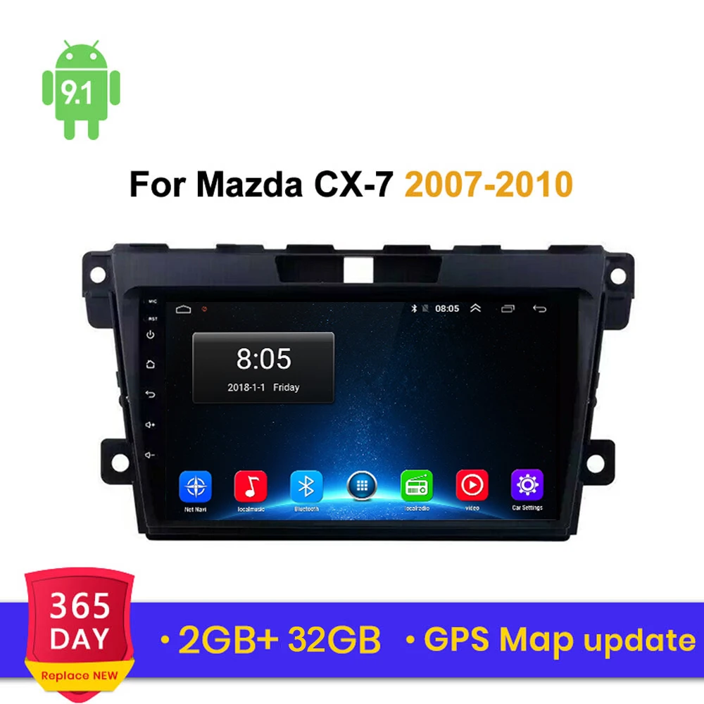 2G + 32G Android 10 1 2Din автомобильное радио для Mazda Cx 7 cx7 2008 2009 2010 2011 2012 2013 2015 автомобильный