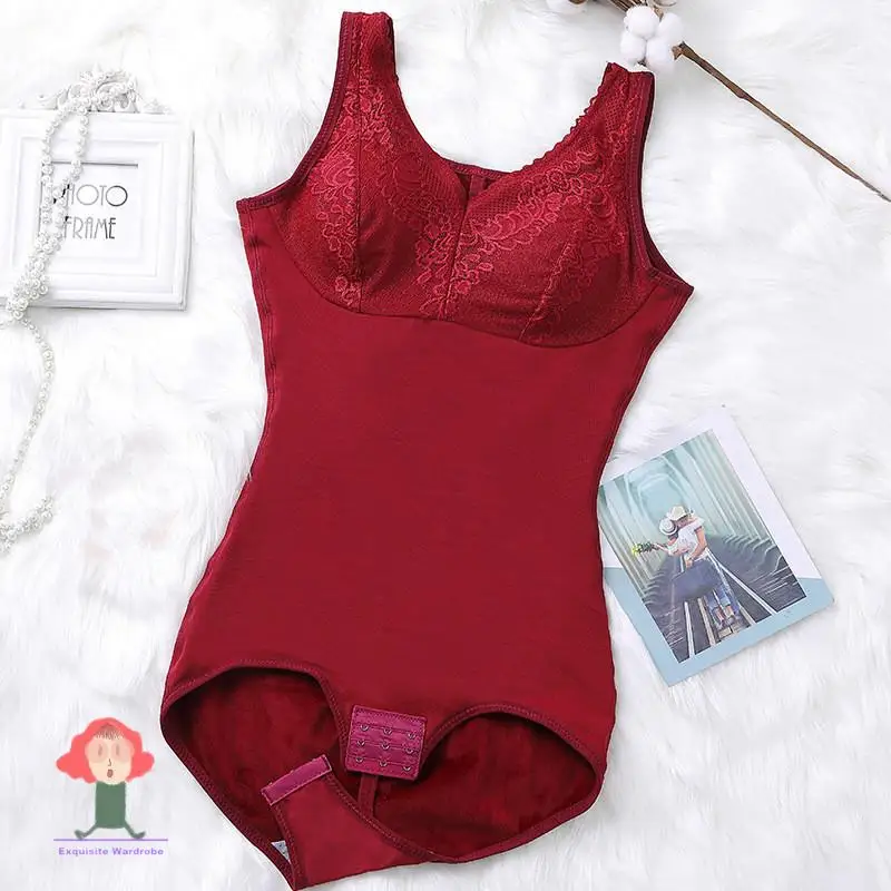 

2021plus size women's slimming underwear bodysuit body shaper waist shapewear bodysuits hook corset with velvet girdles women