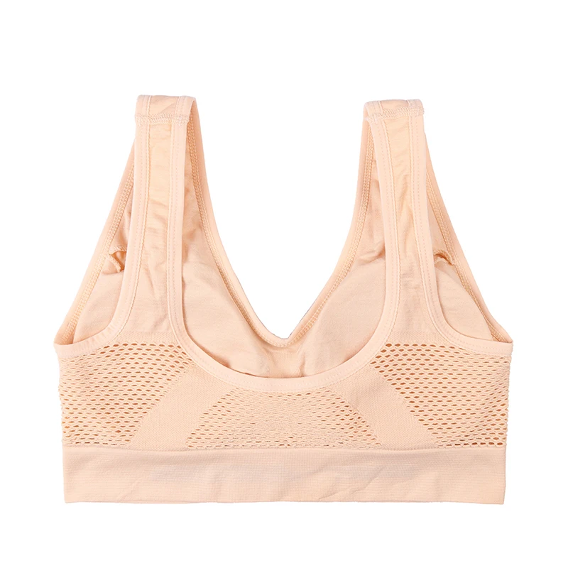 Женские Дышащие Спортивные бюстгальтеры VEQKING спортивные большого размера без