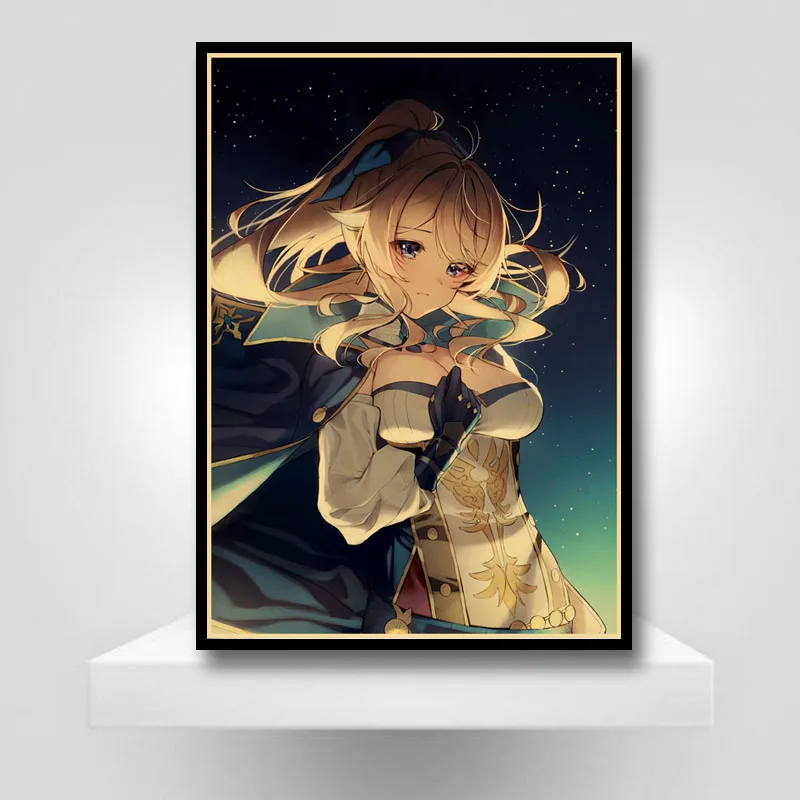 

Genshin Impact Series Posters HD Poster Kraft Paper Anime Girl Poster Sticker Home Decor Study Bedroom Bar Cafe Wall Paintings