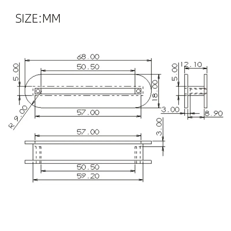 20 штук Электрогитары двойная катушка звукосниматель хамбакер клейкая