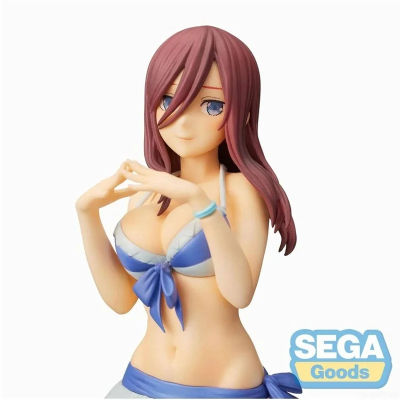 

2021 In stock Japanese original anime figure The Quintessential Quintuplets Nakano Miku swimsuit ver action figure