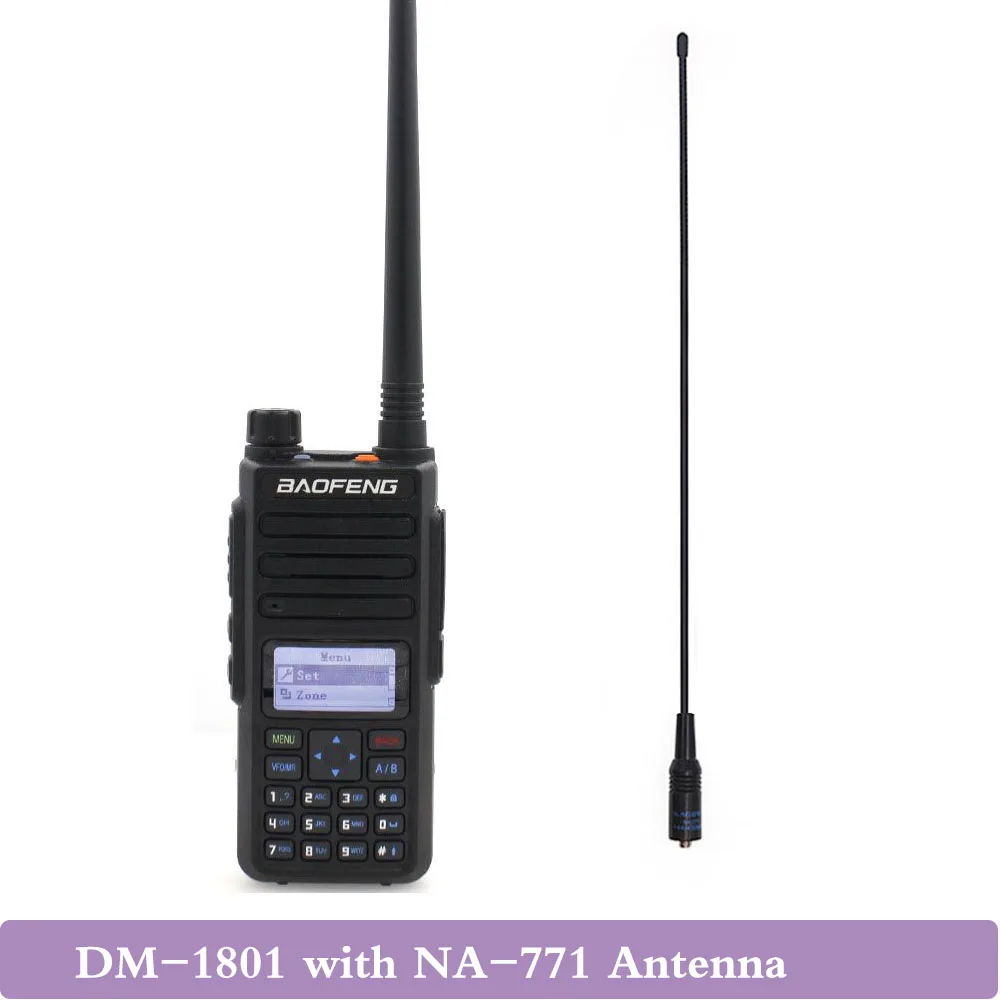 DM-1801-Antenna Baofeng DM-1801 цифровая рация DMR Tier II Dual Time slot Tier2 Tier1 DMR цифровая/аналоговая DM-860 Ham портативное радио - Цвет: DM-1801-Antenna