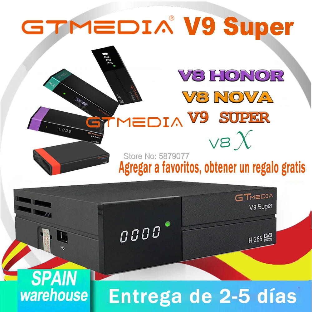 Суперспутниковый рецептор 1080P GTmedia V9 DVB S2 V8 NOVA Встроенный Wi Fi V8X H.265 декодер без