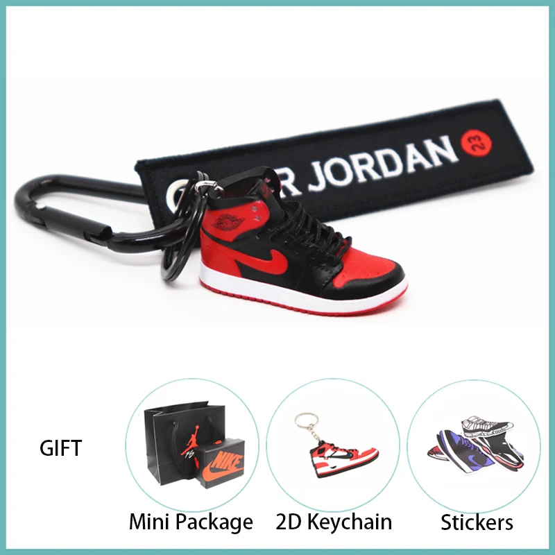 Новинка ручной работы 3D AJ Key ChaiAir Mini Jordan кроссовки модель милый брелок для ключей Баскетбольная обувь Подарочный Брелок для ключей модные украшения - Цвет: 8