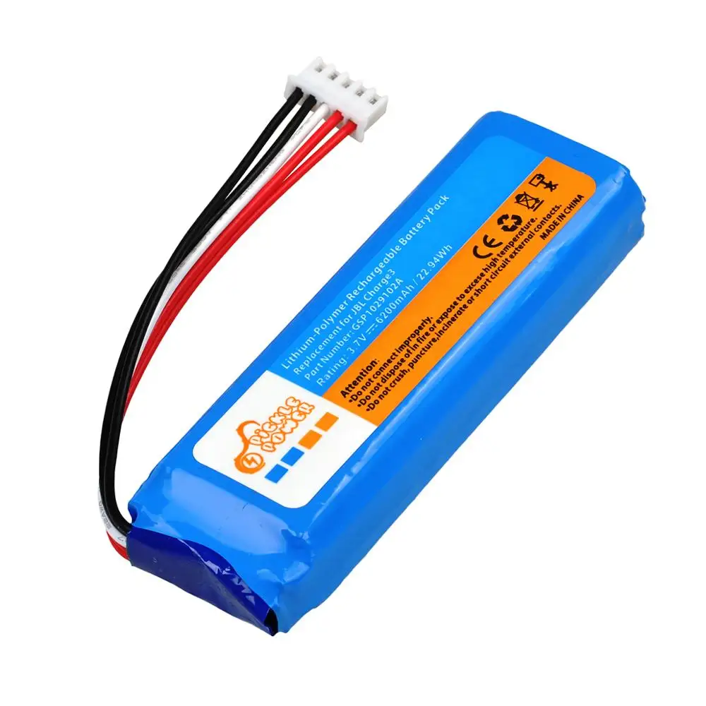 Аккумулятор GSP1029102A на 6200 мА · ч для JBL Charge 3 с инструментами установки (3 7 в Вт
