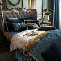 42 47pcs Fleece warm bedding set Luxury queen king size bed set duvet cover bed sheet bedlinen