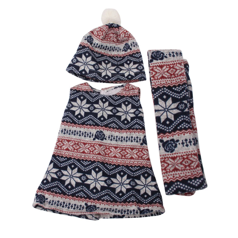 Doll Clothes Winter Sweater With Hat Fit 18 Inch American 43 Cm Born Baby Generation Christmas Birthday Gift | Игрушки и хобби