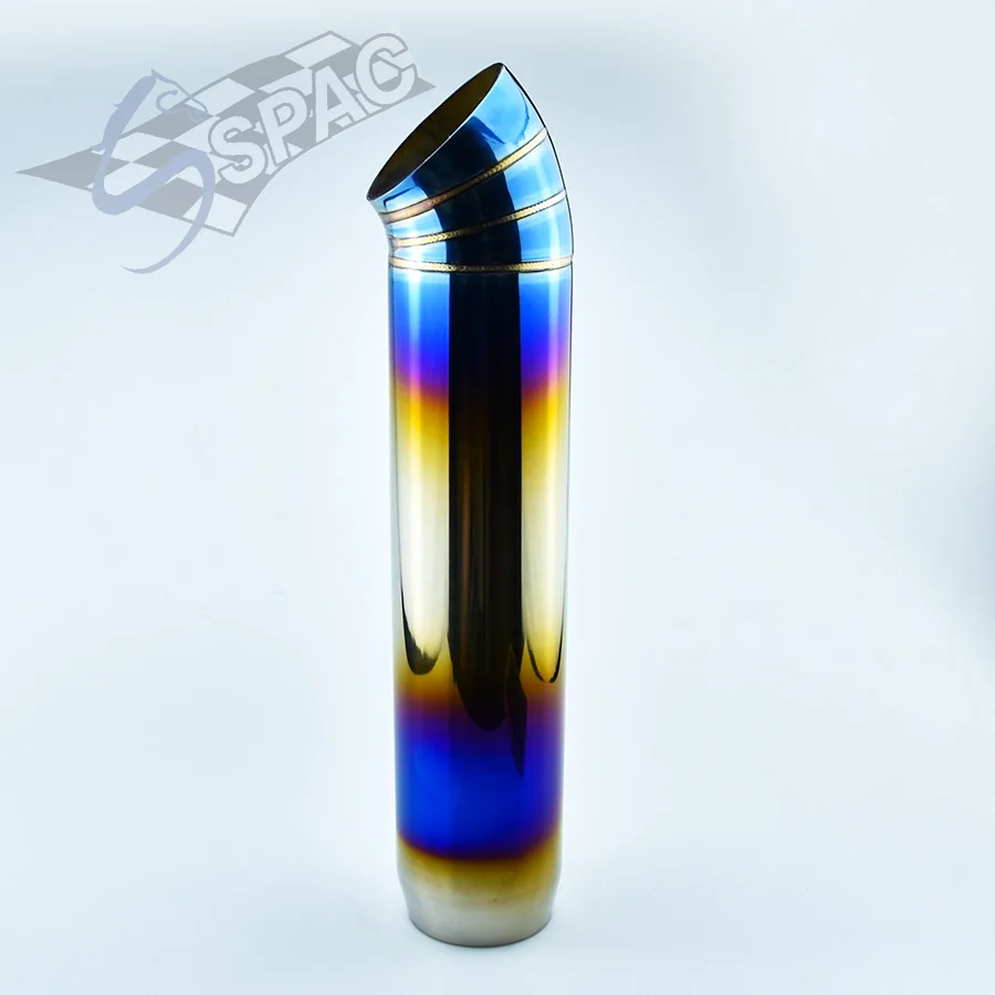 Универсальный наконечник выхлопной трубы JDM из полированной нержавеющей стали