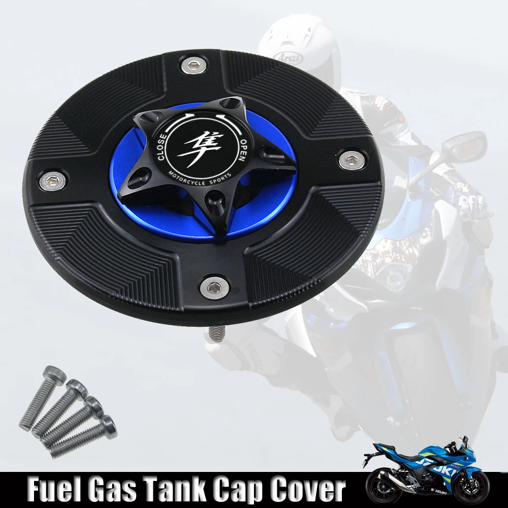 

For Suzuki Hayabusa GSXR1300 GSX-R1300 R 1997-2007 Motorcycle CNC Quick Release Cover Gas Fuel Tank Cap
