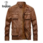 Экспорт в Америку мужская кожаная куртка новая мода мотоциклетная кожаная куртка флисовая мужская верхняя одежда кожаные куртки на молнии пальто