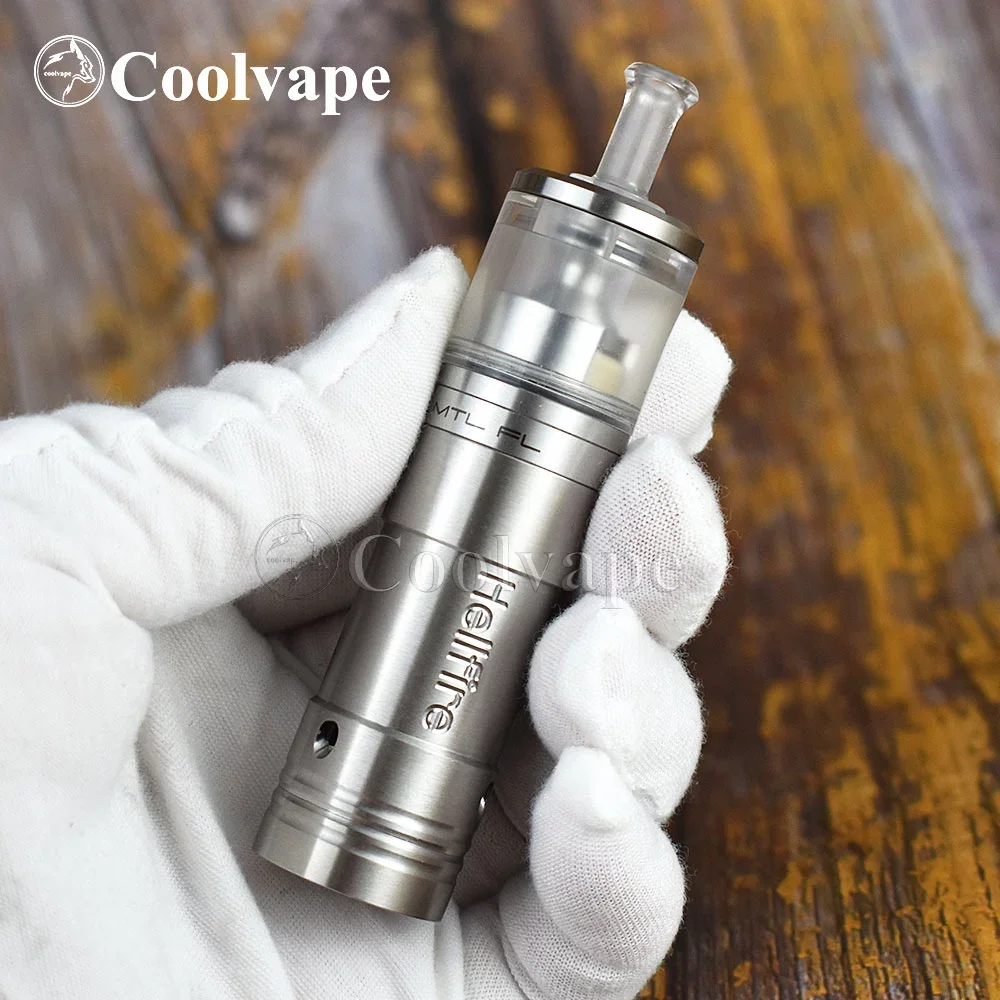 

coolvape Hellfire v6 mod with Dvarw FL MTL 22mm Top Fill rta 2ml 18350 vaporizer vape mechanical Mod kit vs ennequadro mod kit