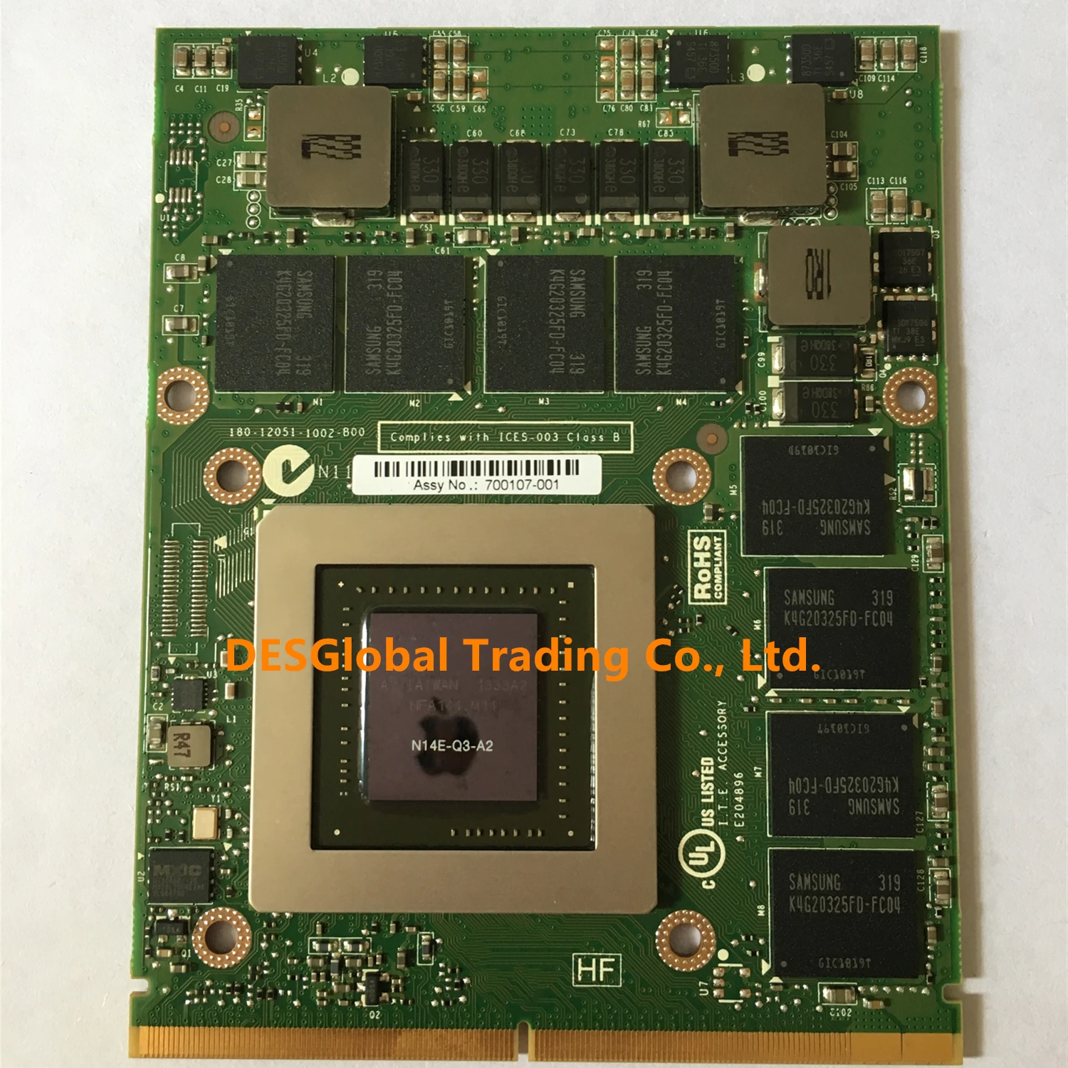 Видеокарта Quadro K4000M K4000 GDDR5 4GB N14E Q3 A2 для Dell M6600 M6700 M6800 HP 8740W 8760W 8770W Ноутбук полностью