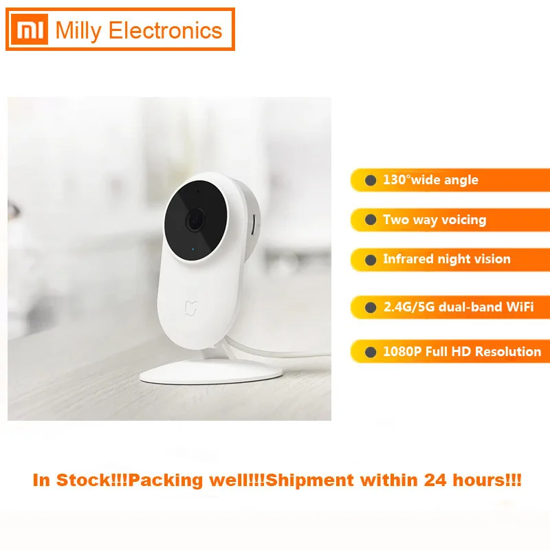 Xiaomi Mijia 1080P FHD умная IP камера 130 градусов FOV AI Обнаружение 10 м инфракрасное ночное