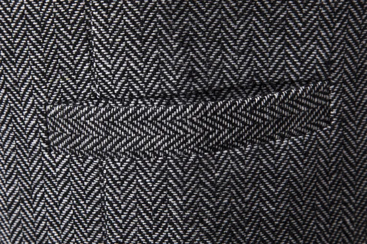

Free Shipping Fall New Men's Casual Herringbone Men's Lapel Collar Double Breasted Vest Suit Vest Wedding Vest MJ148