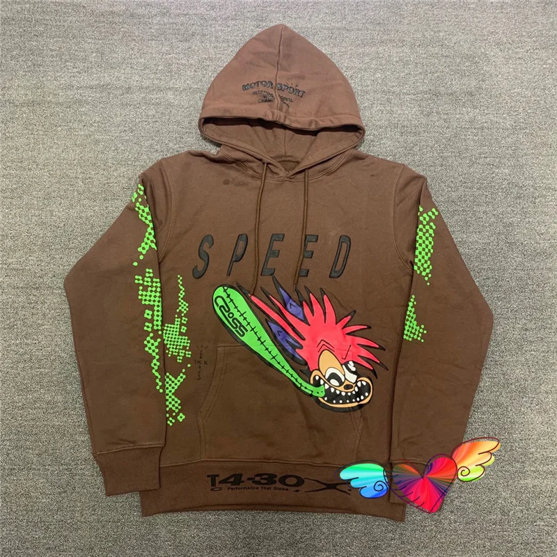 

2021FW Travis Scott Hoodie Men Women 1:1 High Quality Cactus Jack Speed Hoodie Graffiti Print Heavy Fabric Pullover Hooded