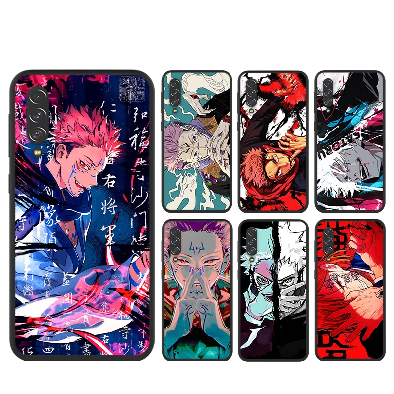 

Jujutsu Satori Gojo Silicone Cover For Samsung A90 A80 A70S A50S A40S A30S A20E A20S A10S A10E Black Soft TPU Phone Case