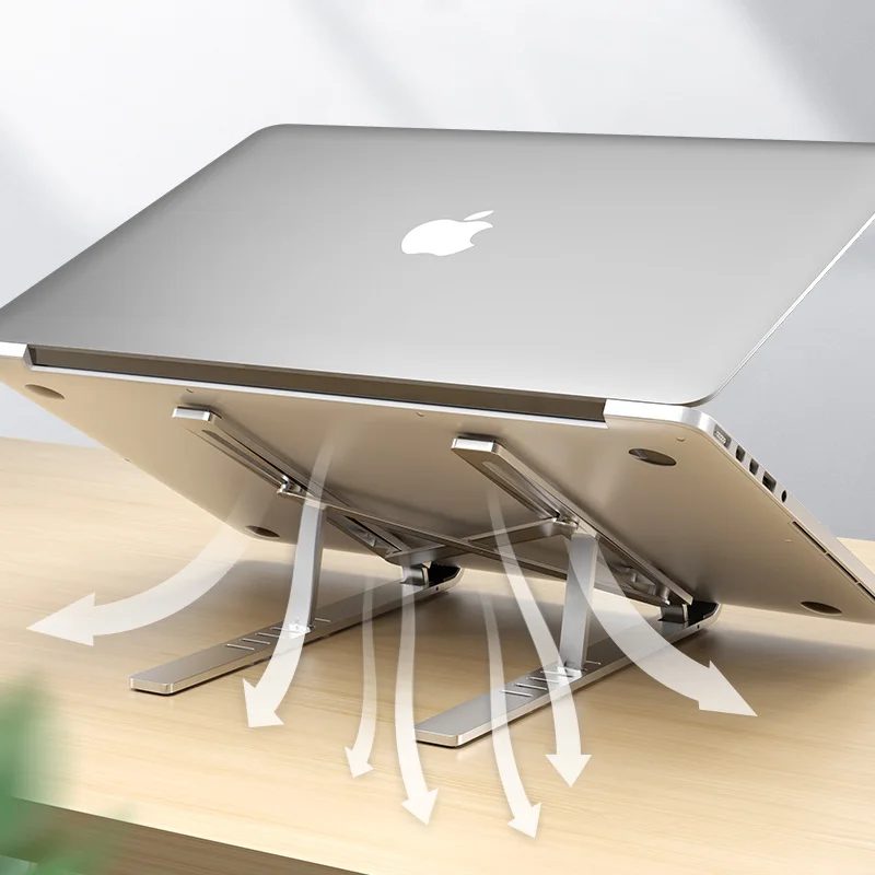

LINGCHEN Laptop Stand Holder for MacBook Notebook Foldable AdjustableAluminium Alloy Laptop Stand Bracket Holder For iPad