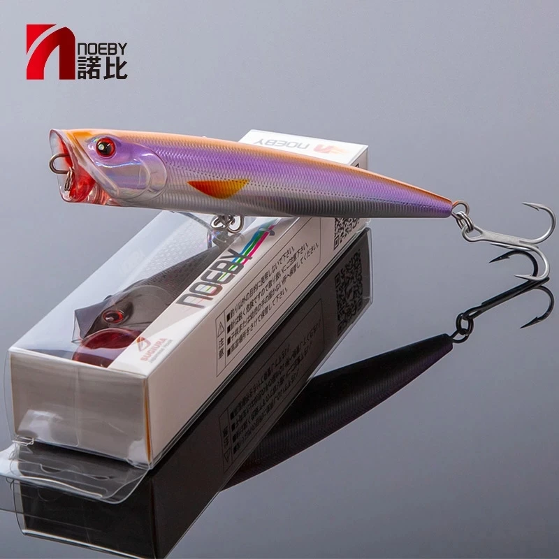 

NOEBY Feed Popper Fishing Lures 140mm 40g Topwater Wobbler Hard Bait Floating Baits for Sea Bass Pike Fishing Lure
