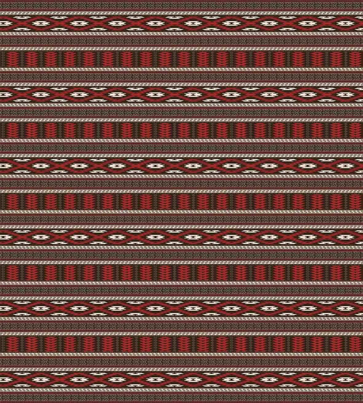 Племенной пододеяльник набор горизонтальные границы с Ikat примитивные Стиль узор