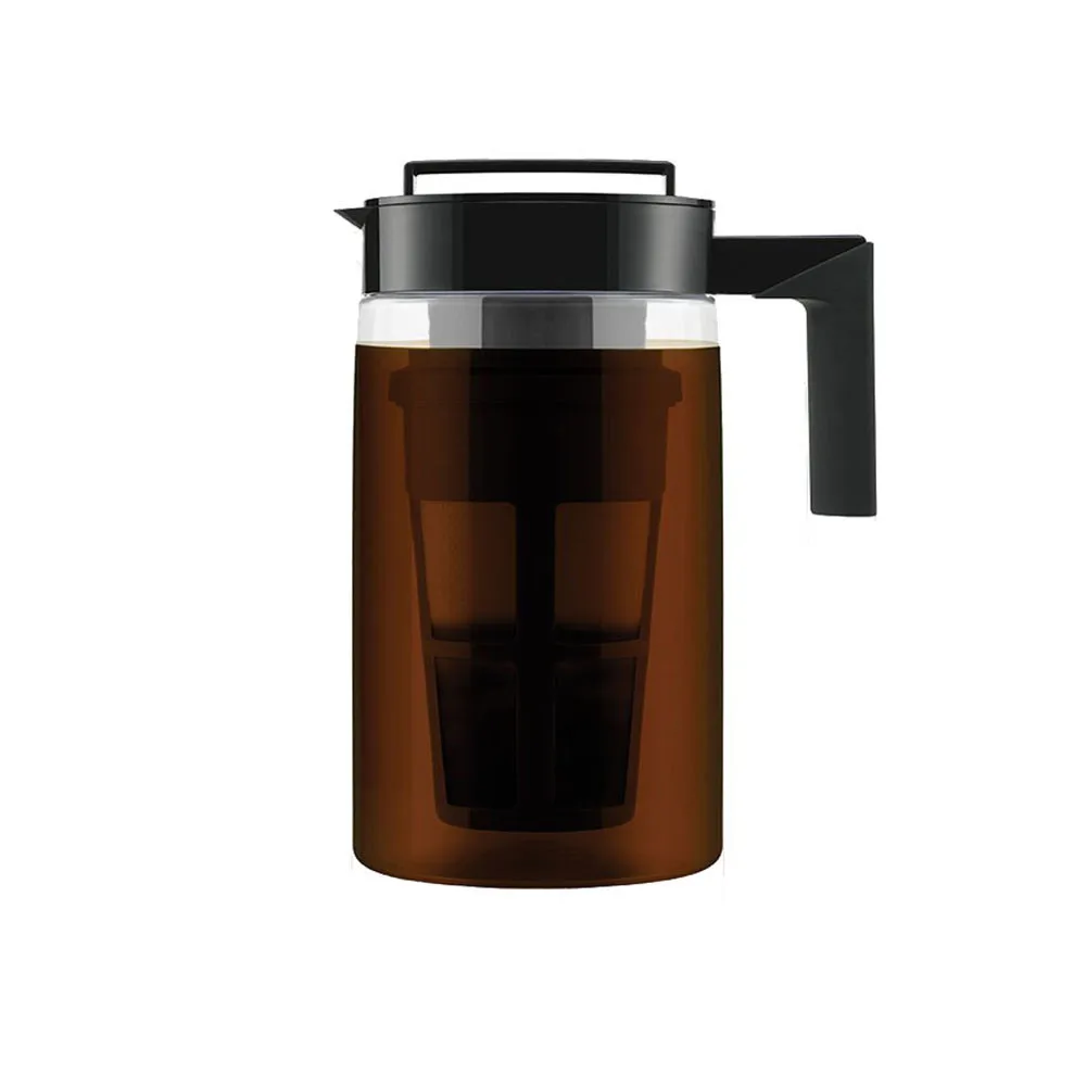 

900ml Cold Brew Iced Coffee Maker With Airtight Seal Silicone Handle Coffee Kettle New And Improved Filter With Fine Mesh #yl10