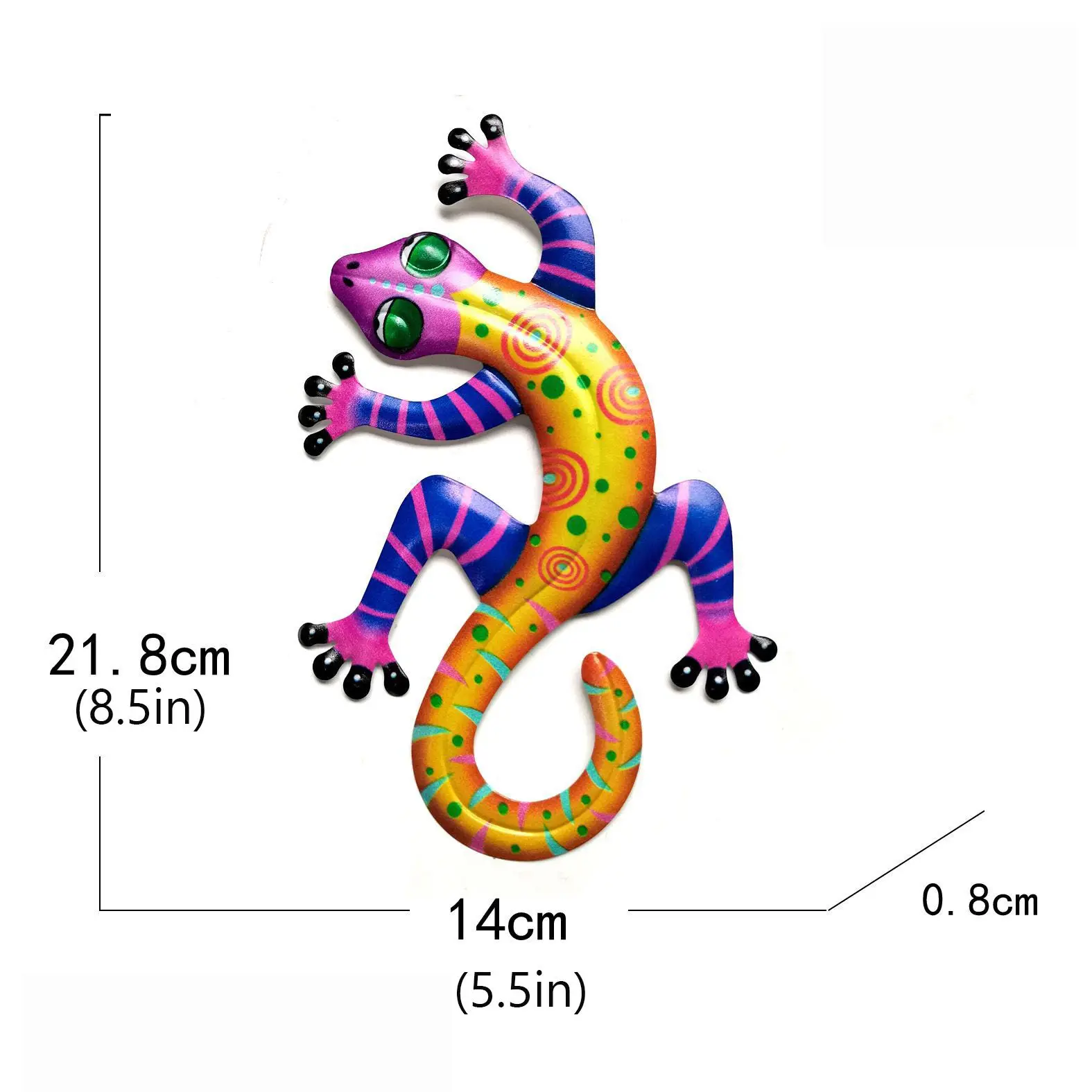 Железные настенные украшения Gecko домашнее украшение для стен имитация