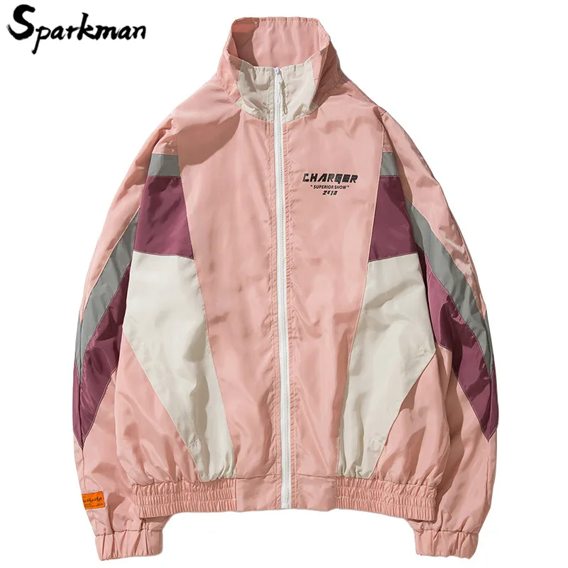 Винтажная ветровка куртка уличная одежда мужская в стиле хип хоп пальто оверсайз