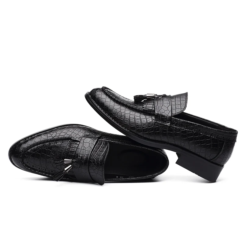 Мужские классические туфли остроносые оксфорды деловая Роскошная обувь для