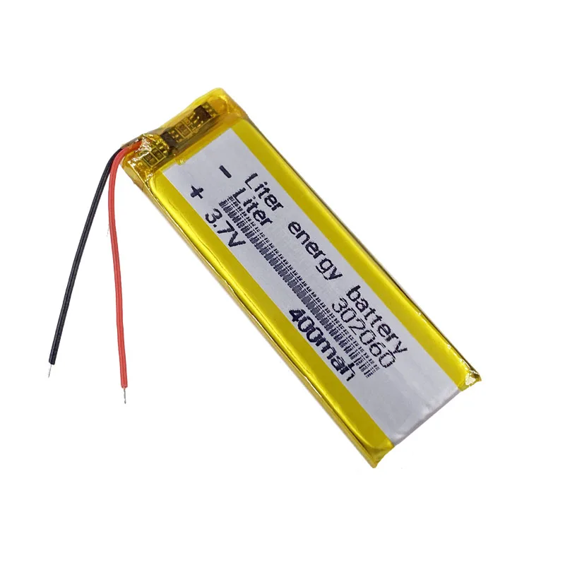 Polymer battery 400mah 302060 3.7V smart home Li-ion for dvr GPS mp3 mp4 li polymer rechargeable | Электроника