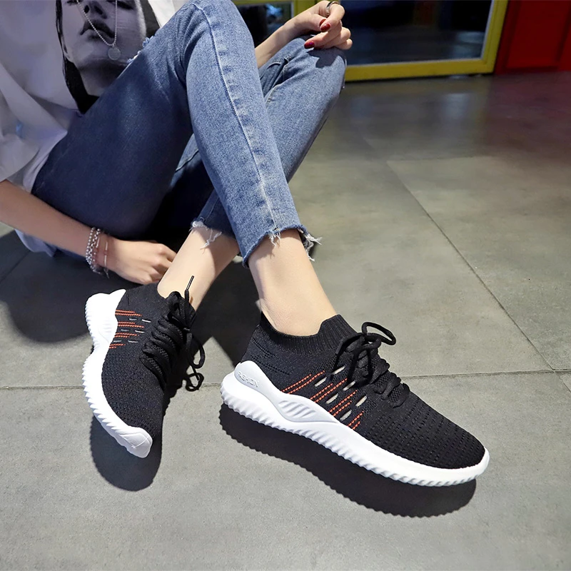 Вентиляции новая спортивная обувь брендовые кроссовки для женщин Run обуви